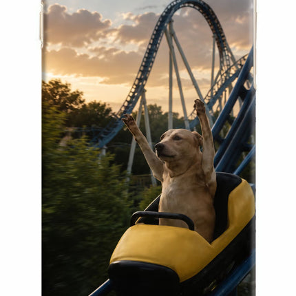 Rollercoaster Dog iPhone 6 Plus/6s Plus Hard Case Back Cover by Casekaro
