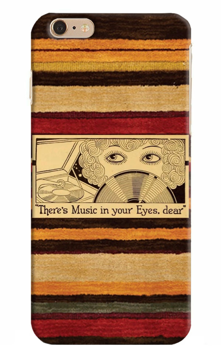 Vinyl Stripes iPhone 6 Plus/6s Plus Back Cover, Hard case