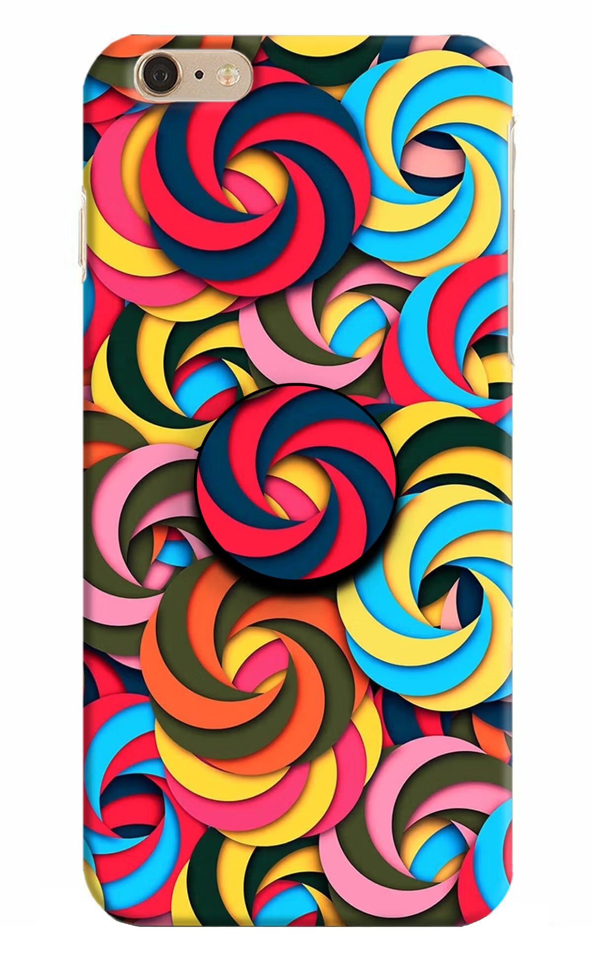 Spiral Pattern iPhone 6 Plus/6s Plus Pop Case by Casekaro