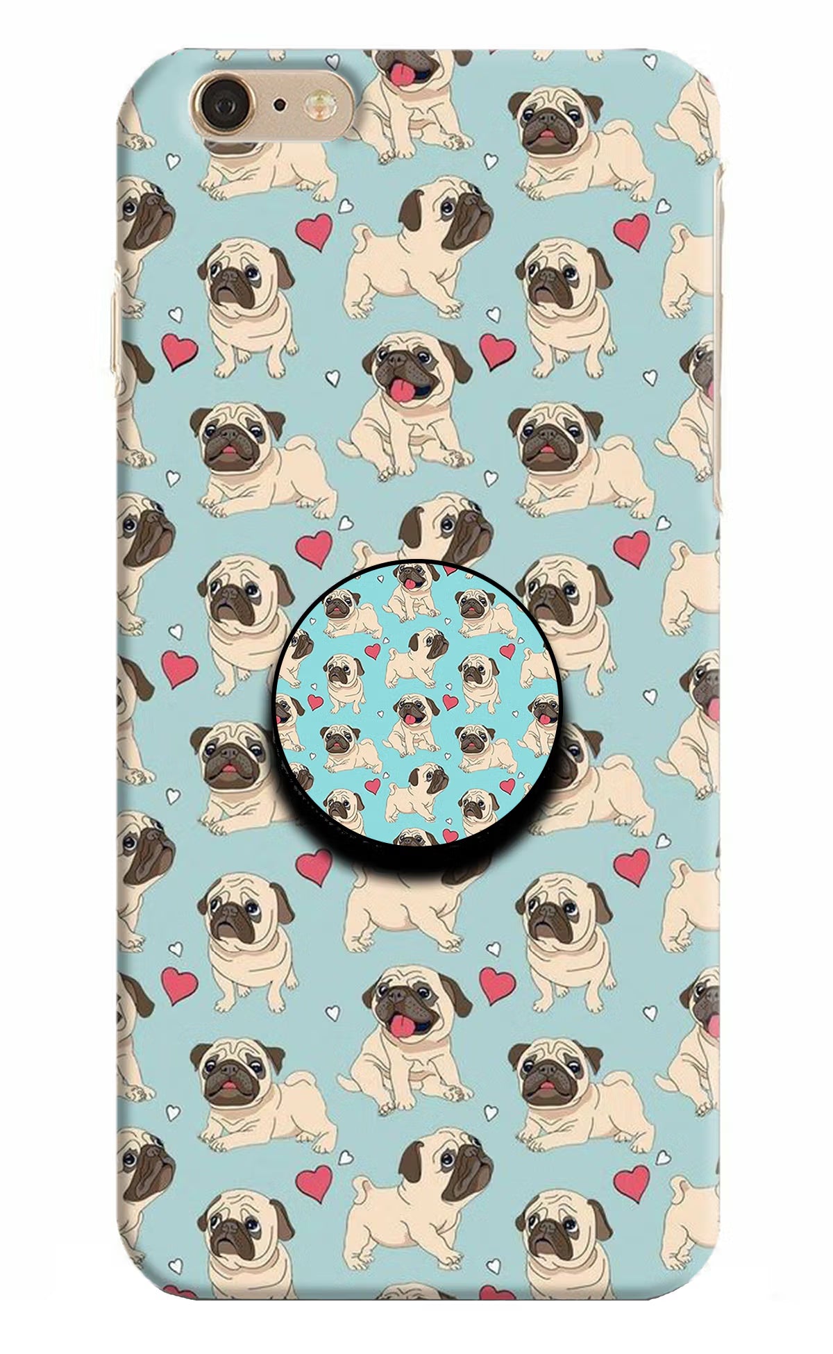 Pug Dog iPhone 6 Plus/6s Plus Pop Case by Casekaro