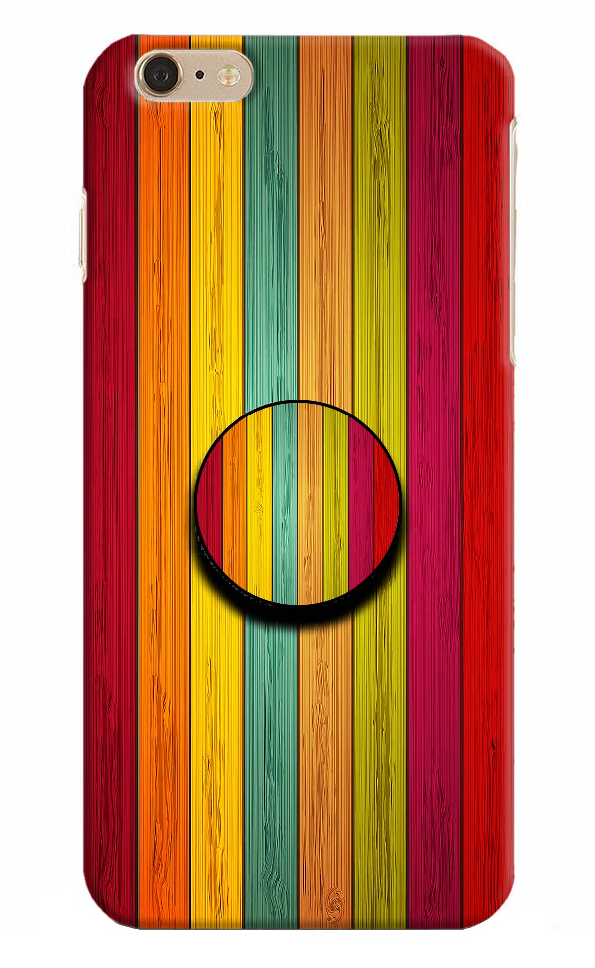 Multicolor Wooden iPhone 6 Plus/6s Plus Pop Case by Casekaro