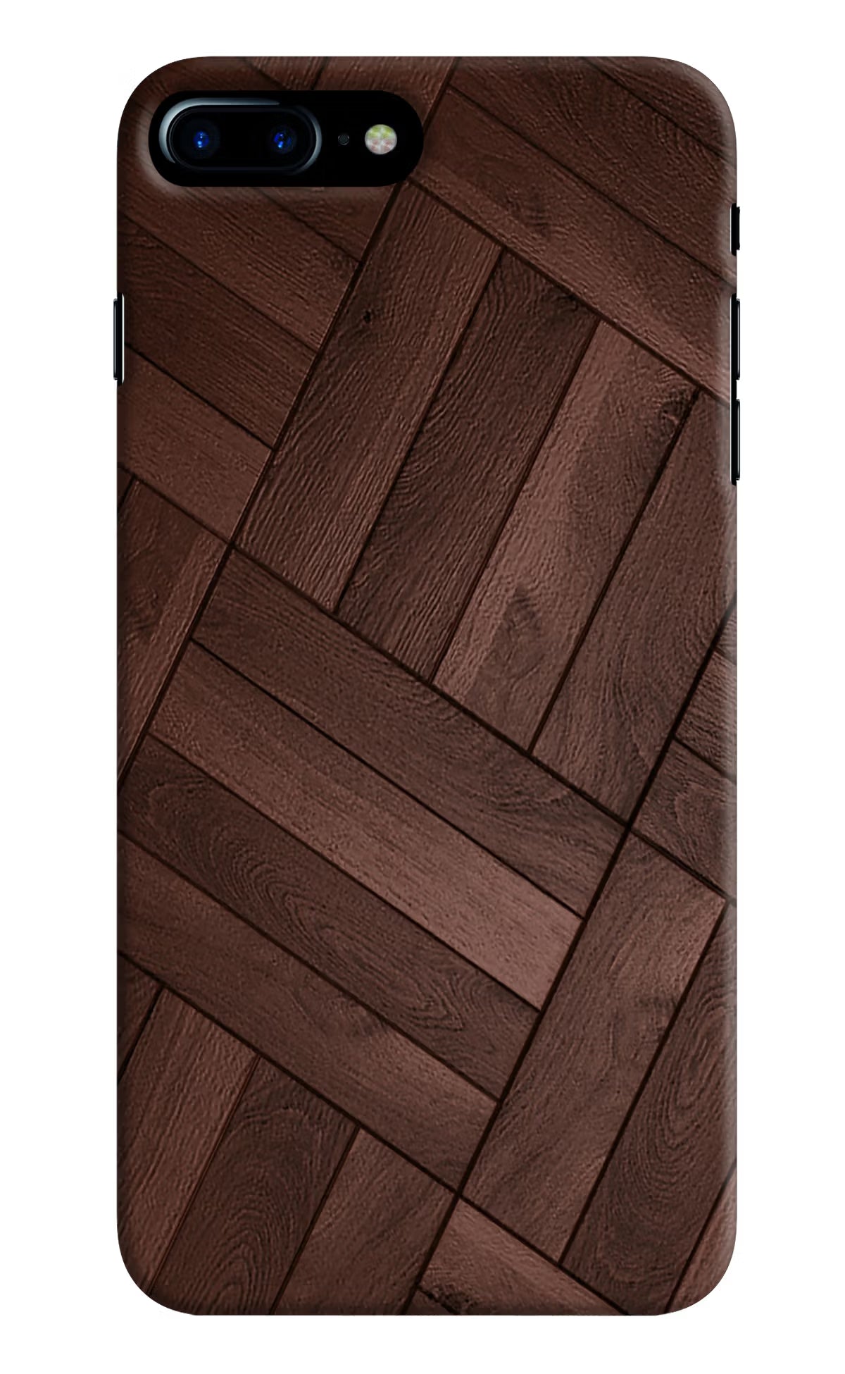 Wooden Texture Design iPhone 7 Plus Hard Case Back Cover by Casekaro