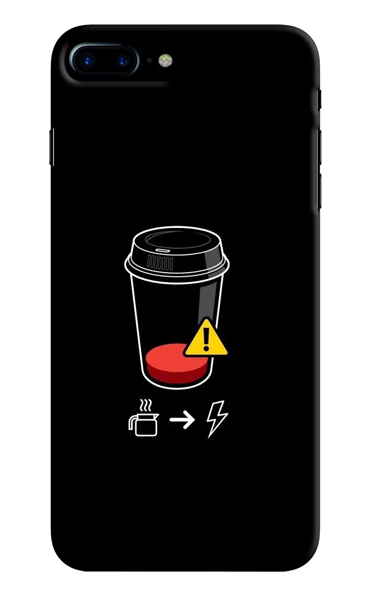 Coffee iPhone 7 Plus Hard Case Back Cover by Casekaro