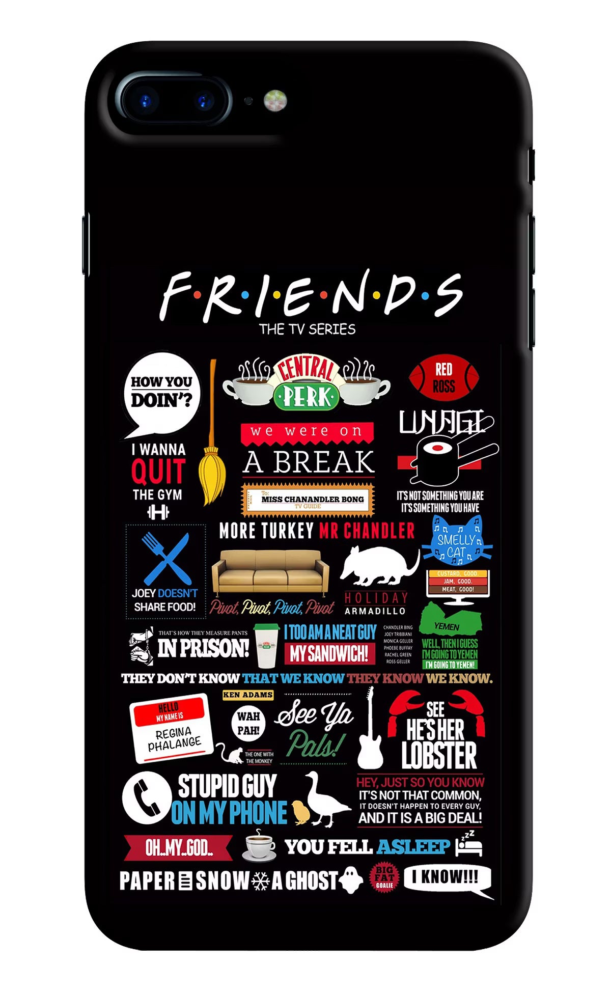 FRIENDS iPhone 7 Plus Hard Case Back Cover by Casekaro