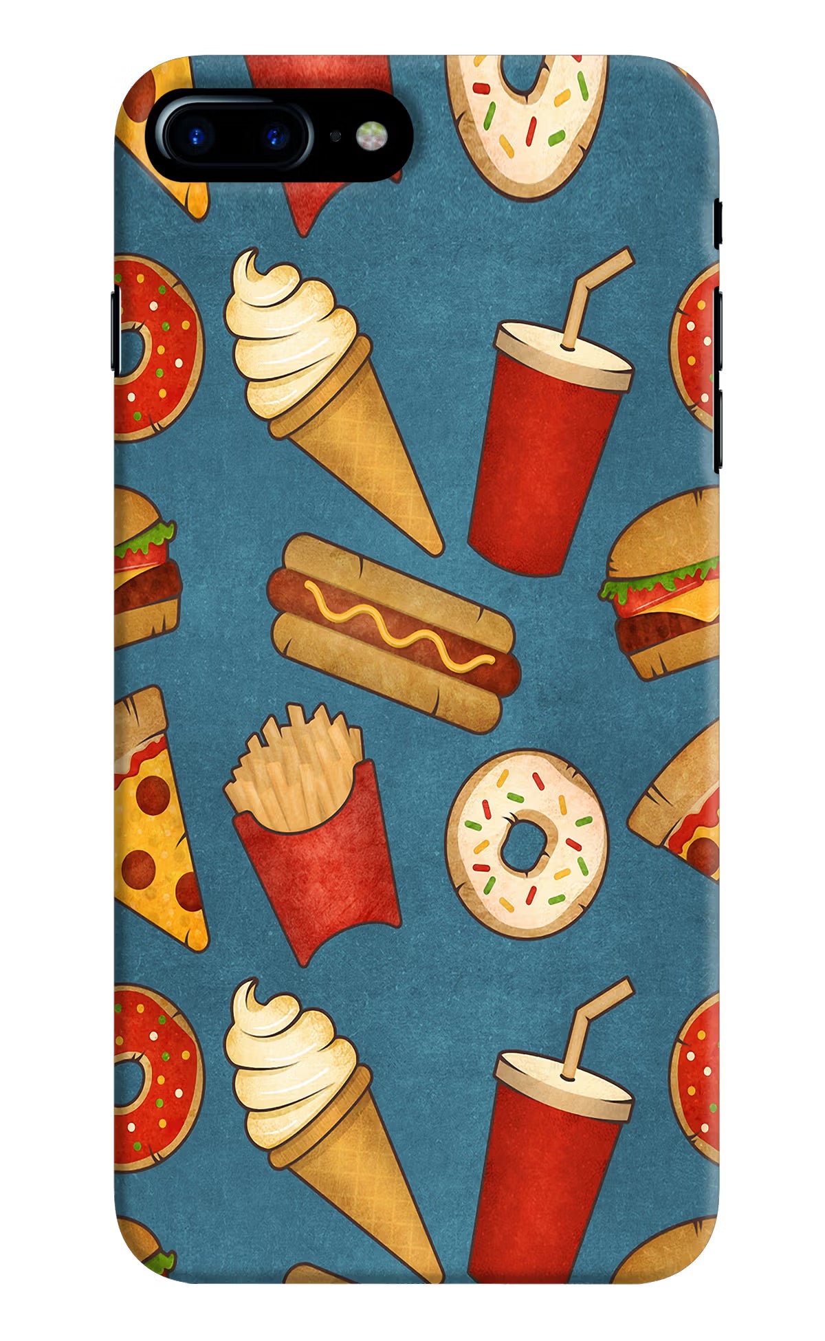Foodie iPhone 7 Plus Hard Case Back Cover by Casekaro