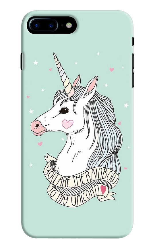 Unicorn Wallpaper iPhone 7 Plus Hard Case Back Cover by Casekaro