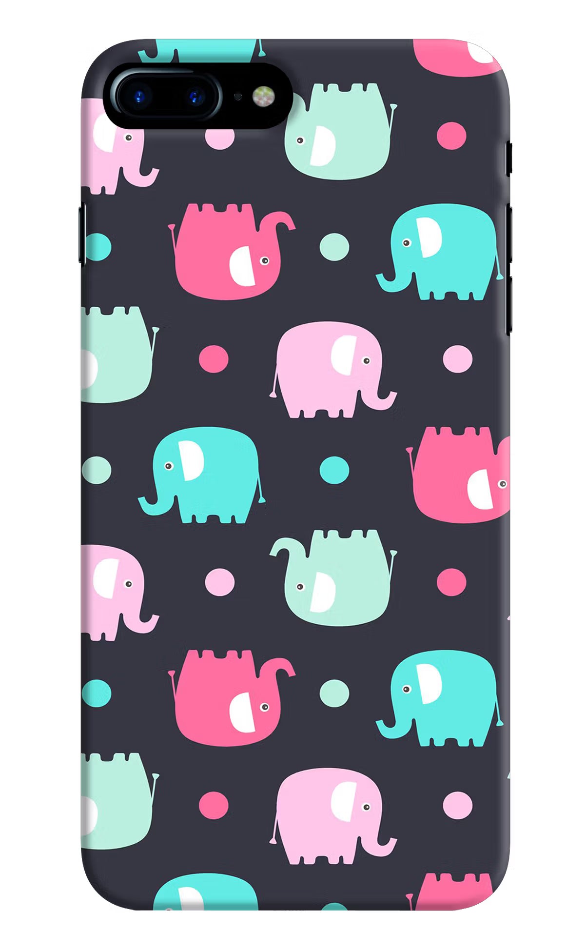 Elephants iPhone 7 Plus Hard Case Back Cover by Casekaro