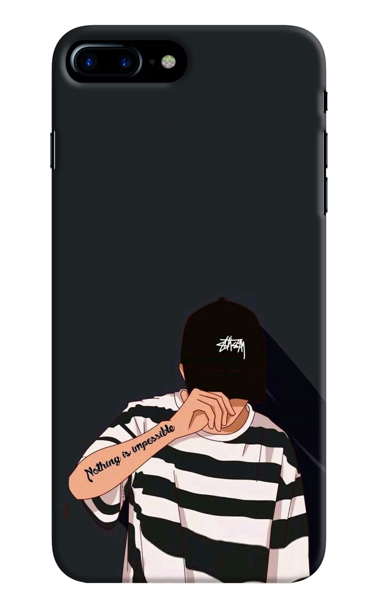 Aesthetic Boy iPhone 7 Plus Hard Case Back Cover by Casekaro