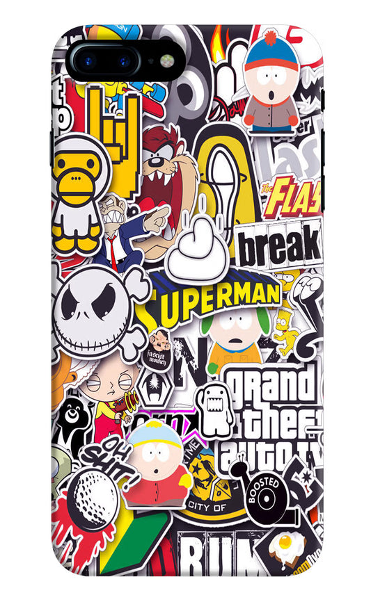 Sticker Bomb iPhone 7 Plus Hard Case Back Cover by Casekaro