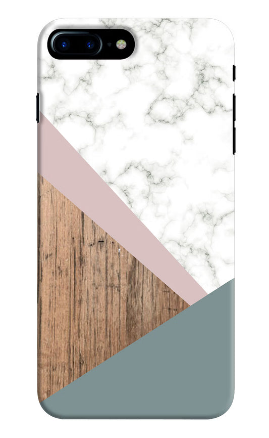 Marble wood Abstract iPhone 7 Plus Hard Case Back Cover by Casekaro