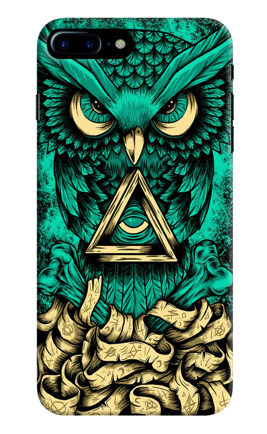 Green Owl iPhone 7 Plus Hard Case Back Cover by Casekaro