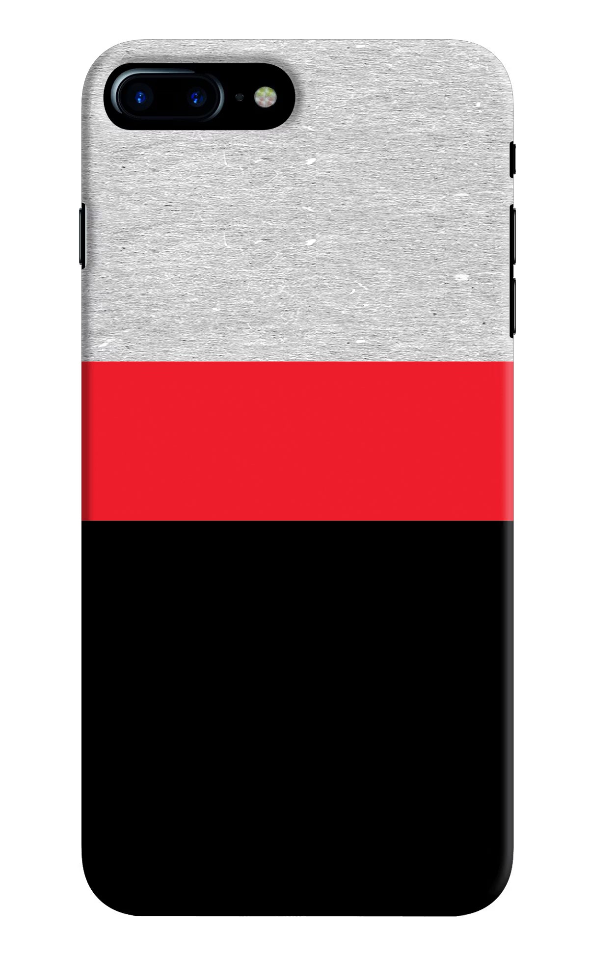Tri Color Pattern iPhone 7 Plus Hard Case Back Cover by Casekaro