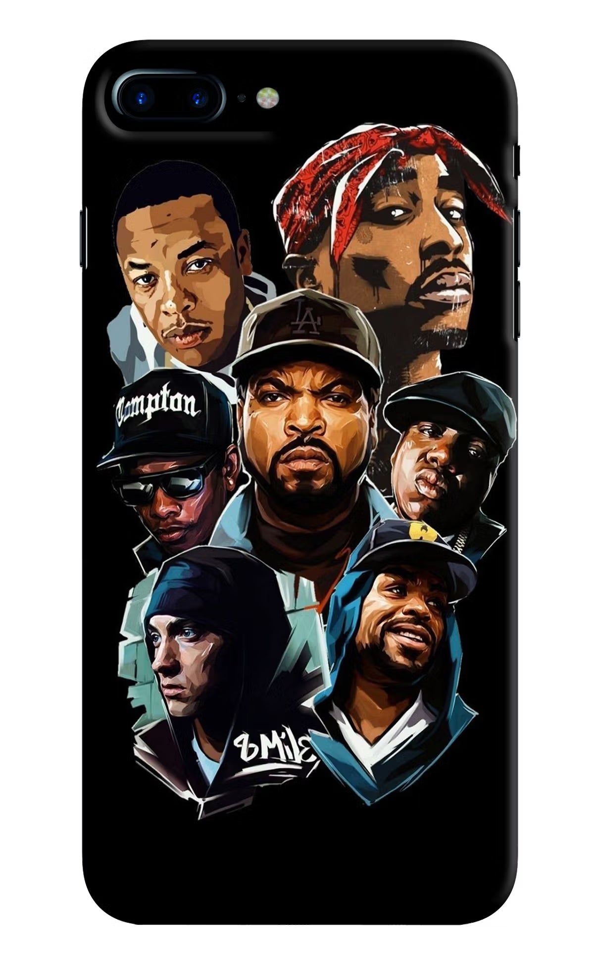 Rappers iPhone 7 Plus Hard Case Back Cover by Casekaro
