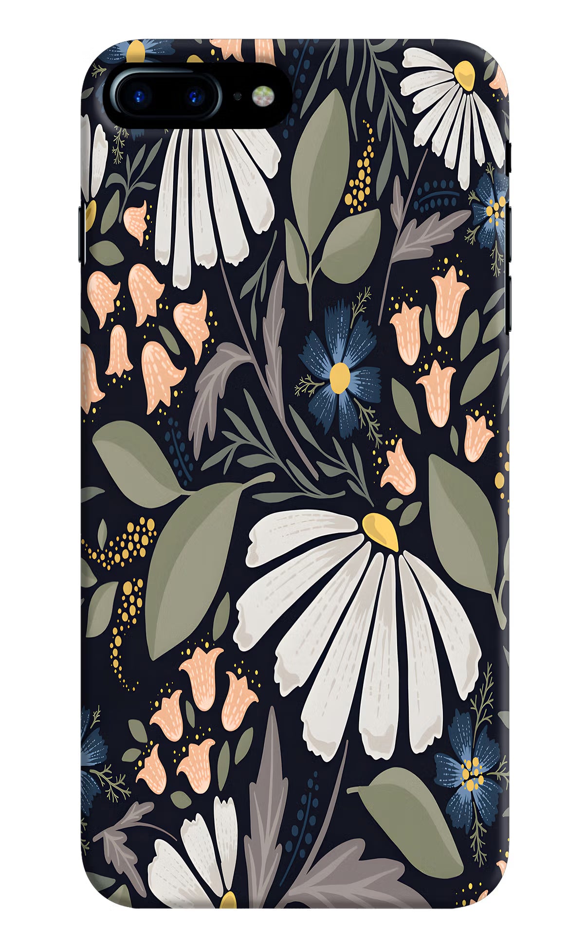 Flowers Art iPhone 7 Plus Hard Case Back Cover by Casekaro