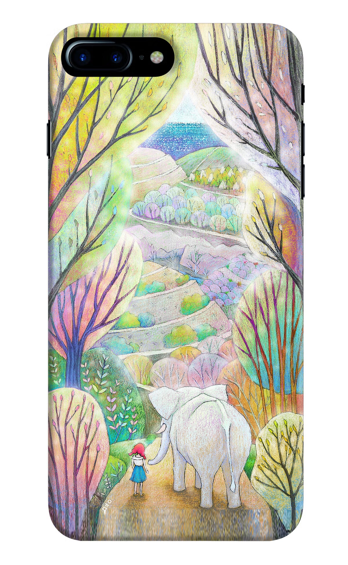 Nature Painting iPhone 7 Plus Hard Case Back Cover by Casekaro