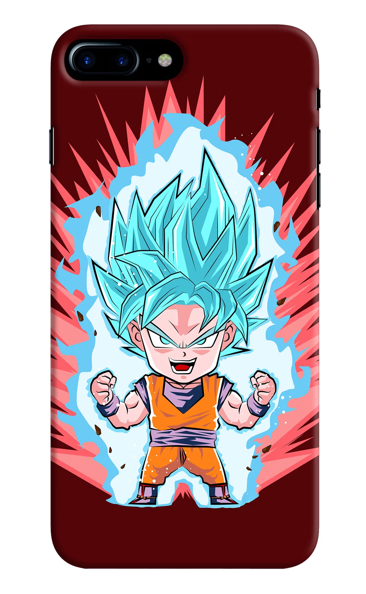 Goku Little iPhone 7 Plus Hard Case Back Cover by Casekaro