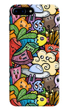 Veggie Doodle iPhone 7 Plus Hard Case Back Cover by Casekaro