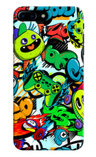 Game Doodle iPhone 7 Plus Hard Case Back Cover by Casekaro