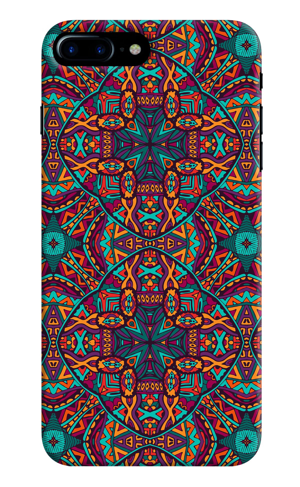 Colour Mandala iPhone 7 Plus Hard Case Back Cover by Casekaro