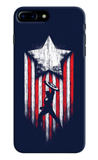 Captain America Marvel Art iPhone 7 Plus Hard Case Back Cover by Casekaro