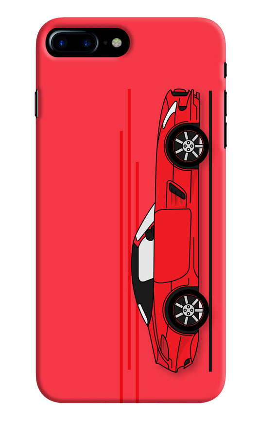 Red Velocity iPhone 7 Plus Hard Case Back Cover by Casekaro