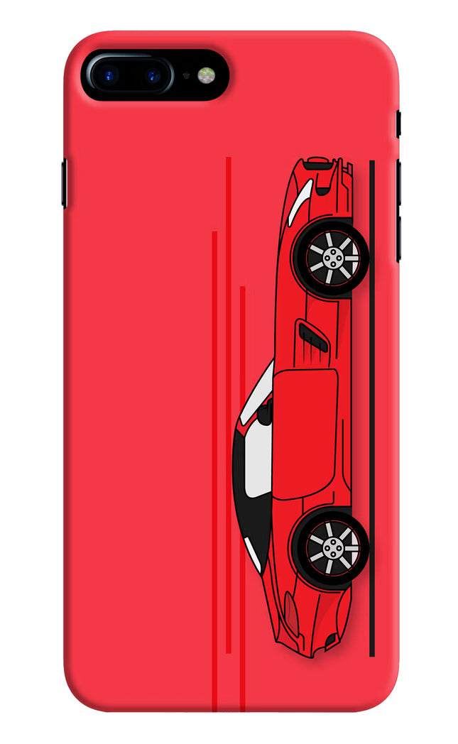 Red Velocity iPhone 7 Plus Hard Case Back Cover by Casekaro