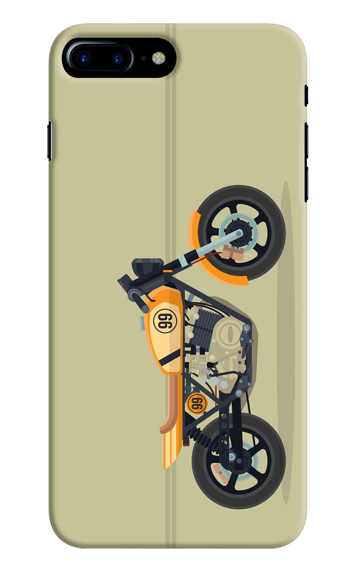 Vertical Speedster iPhone 7 Plus Hard Case Back Cover by Casekaro