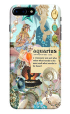 Aquarius Zodiac iPhone 7 Plus Hard Case Back Cover by Casekaro