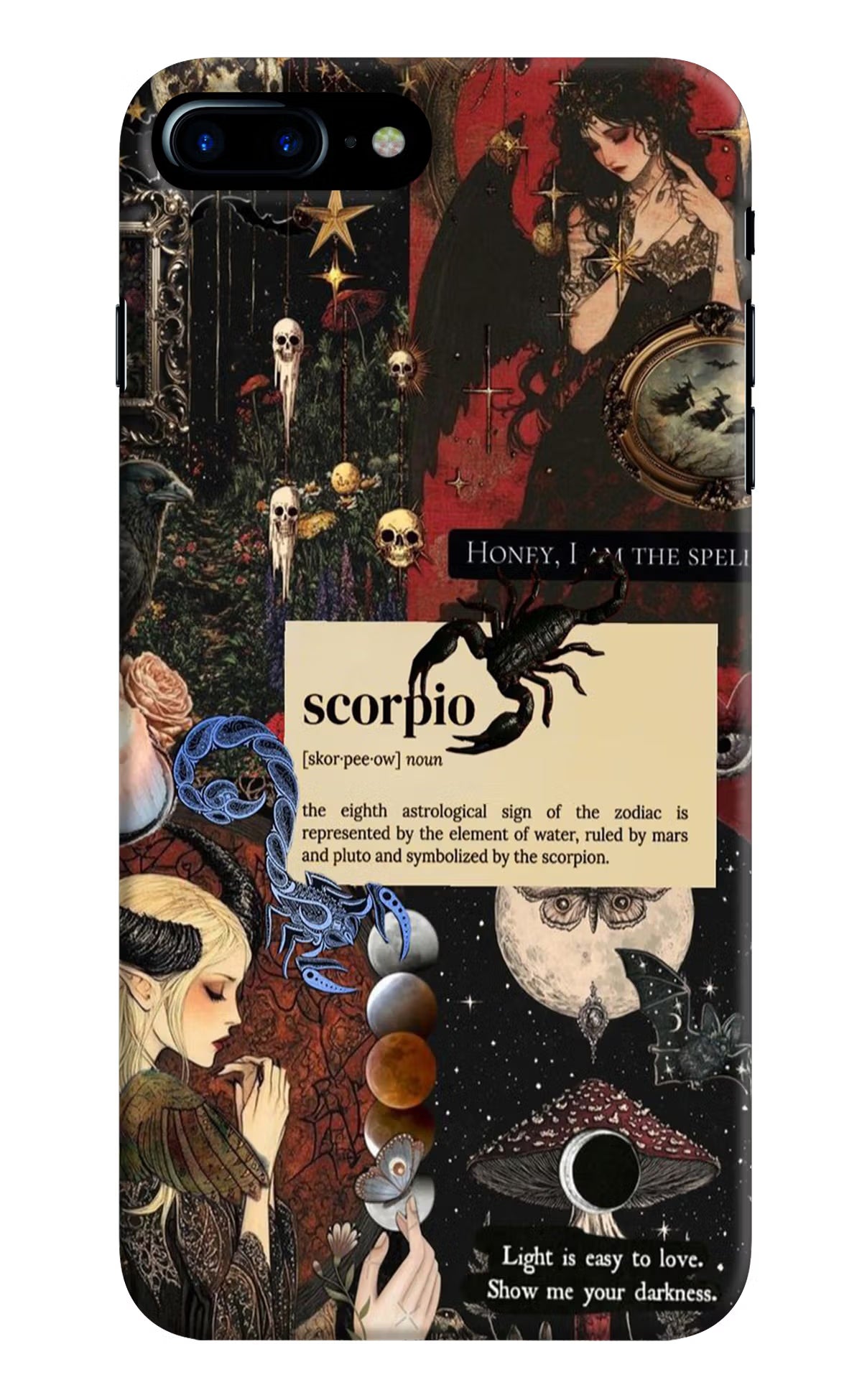 Scorpio Zodiac iPhone 7 Plus Hard Case Back Cover by Casekaro