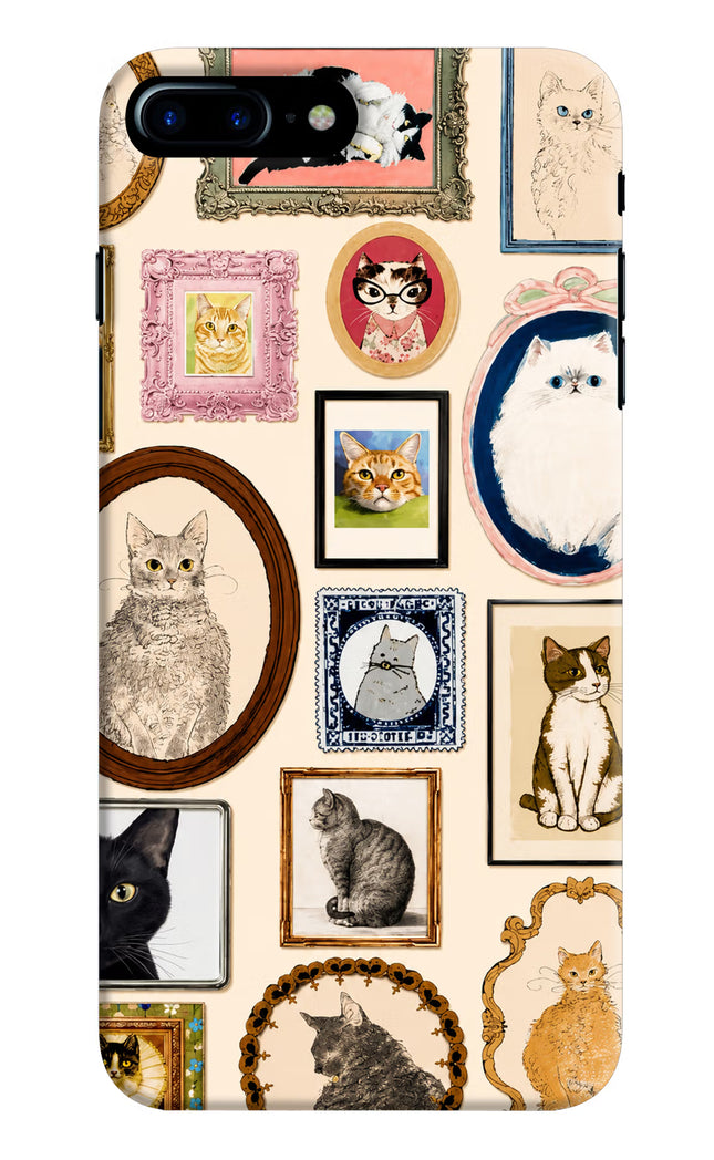 Mirror Cats iPhone 7 Plus Hard Case Back Cover by Casekaro