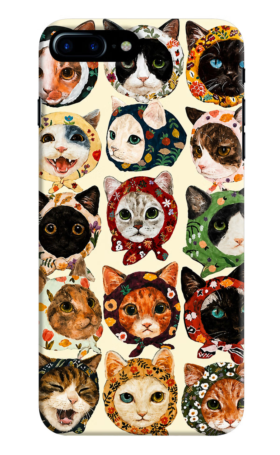 Cool Cat iPhone 7 Plus Back Cover, Hard case