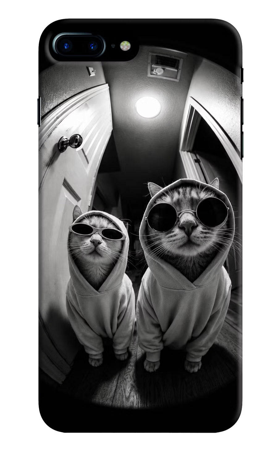 Hood Cats iPhone 7 Plus Back Cover, Hard case
