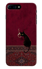 Midnight Cat iPhone 7 Plus Hard Case Back Cover by Casekaro
