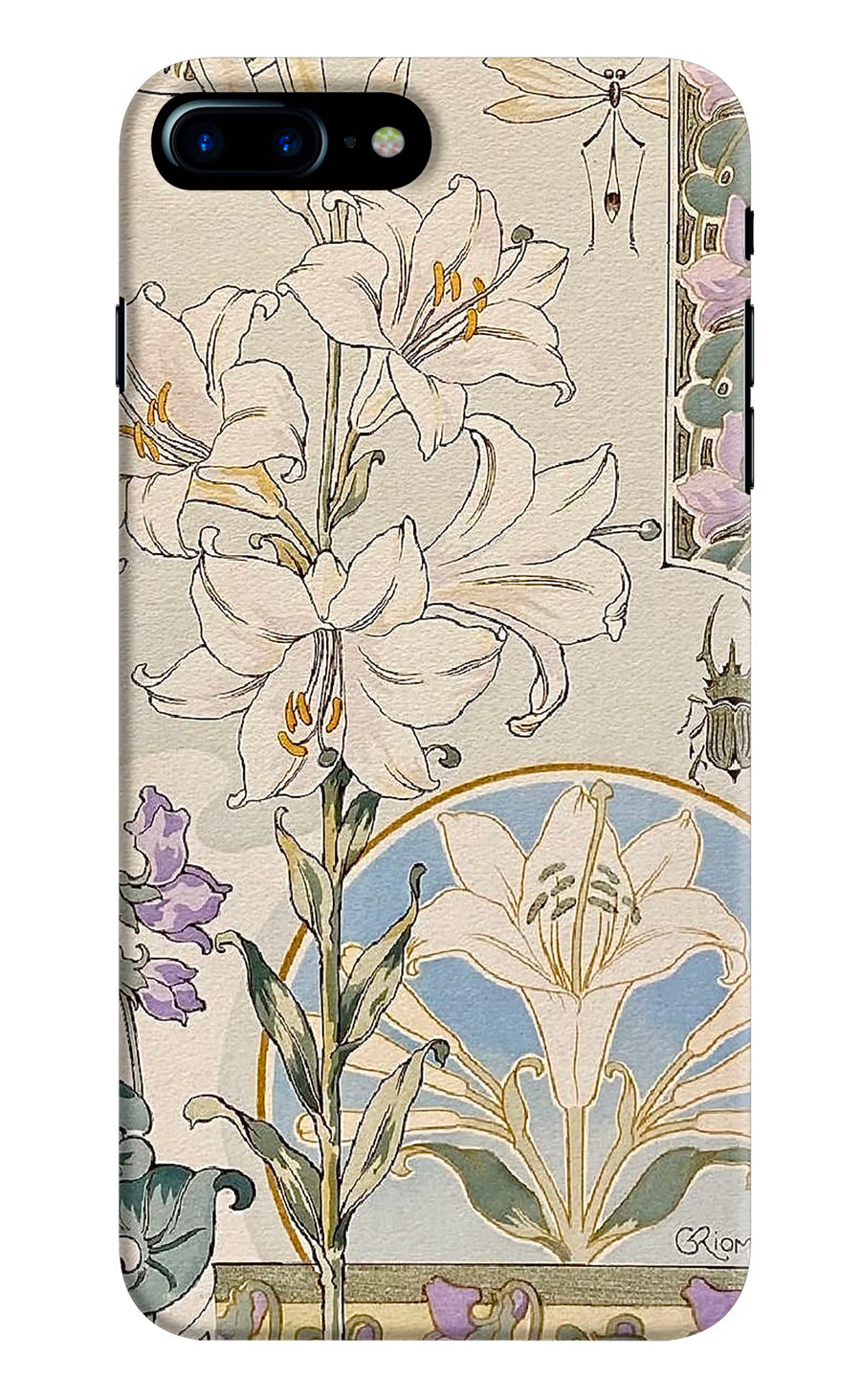 White Lily iPhone 7 Plus Back Cover, Hard case
