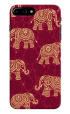Maroon Elephant iPhone 7 Plus Hard Case Back Cover by Casekaro