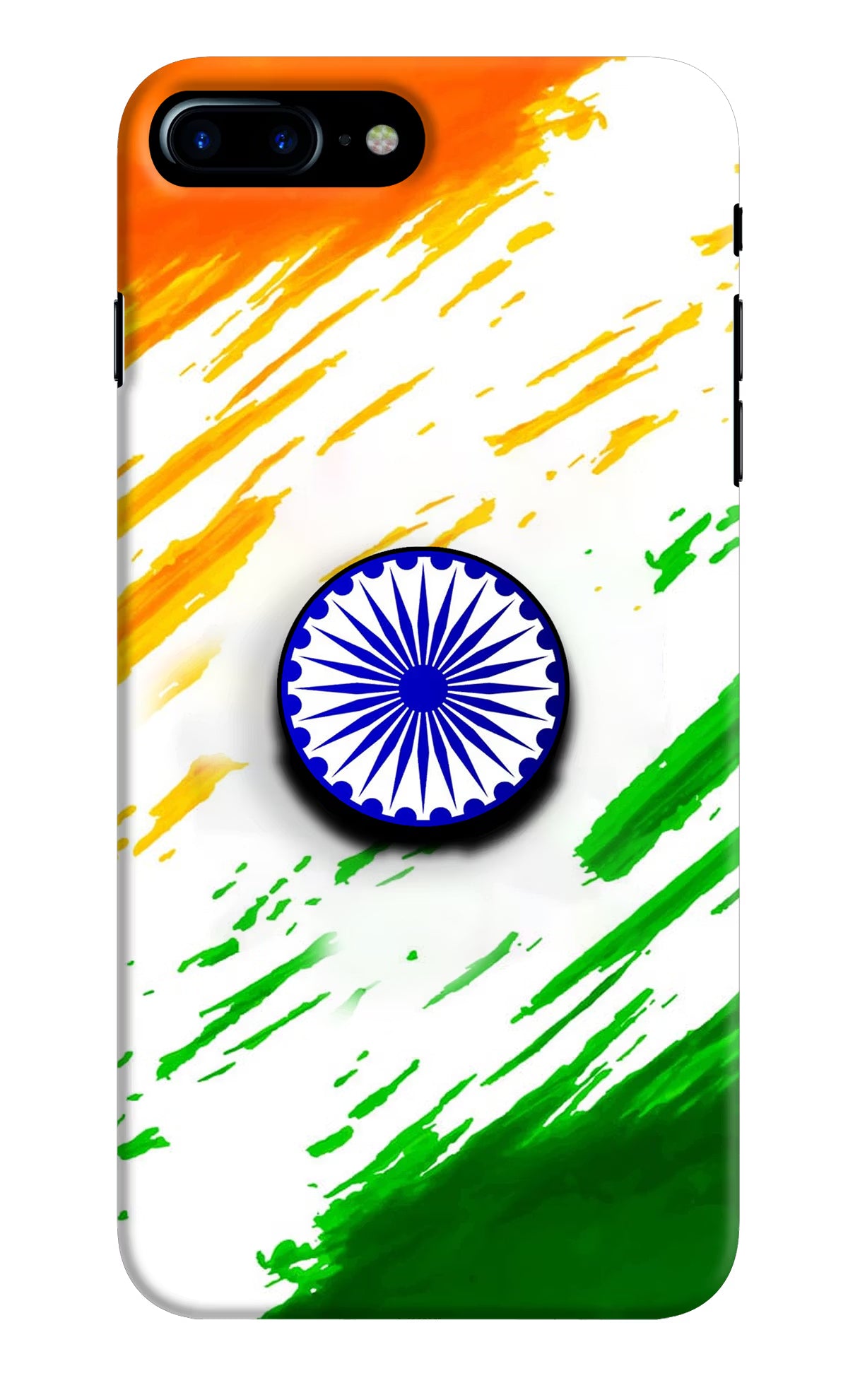 Indian Flag Ashoka Chakra iPhone 7 Plus Pop Case by Casekaro