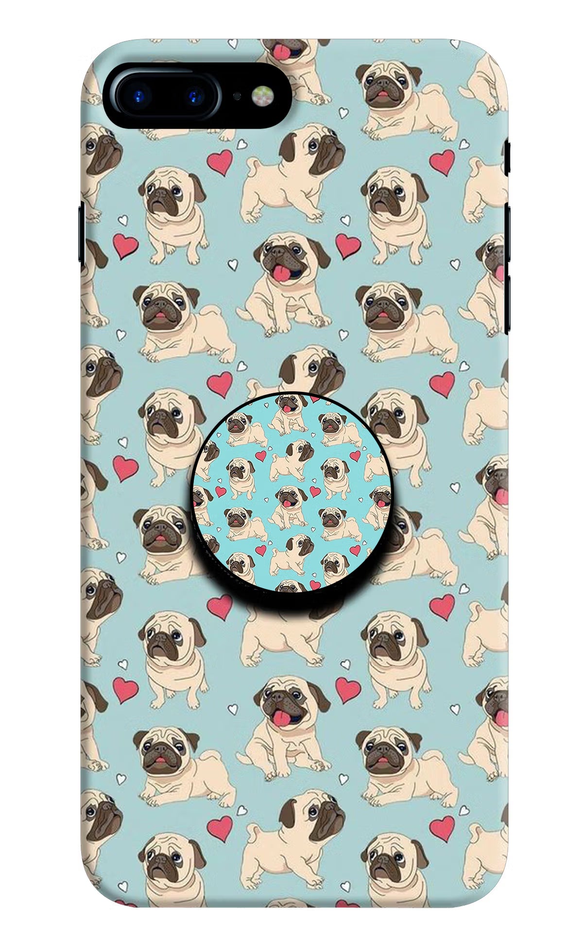 Pug Dog iPhone 7 Plus Pop Case by Casekaro