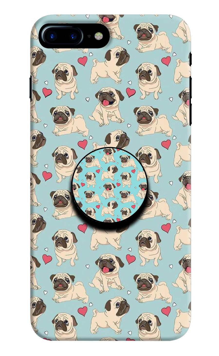 Pug Dog iPhone 7 Plus Pop Case, Hard case