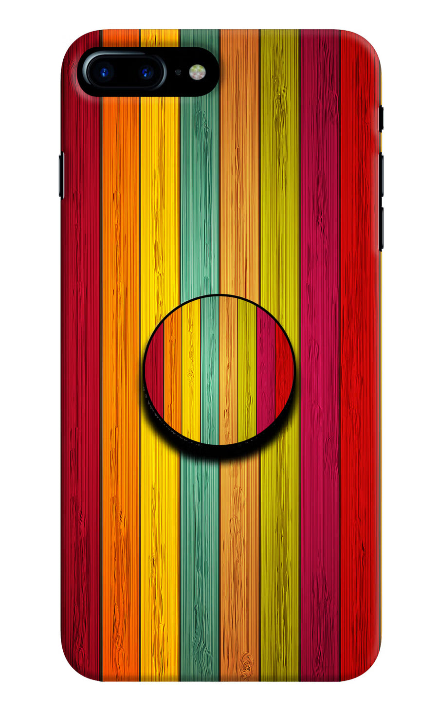 Multicolor Wooden iPhone 7 Plus Pop Case, Hard case