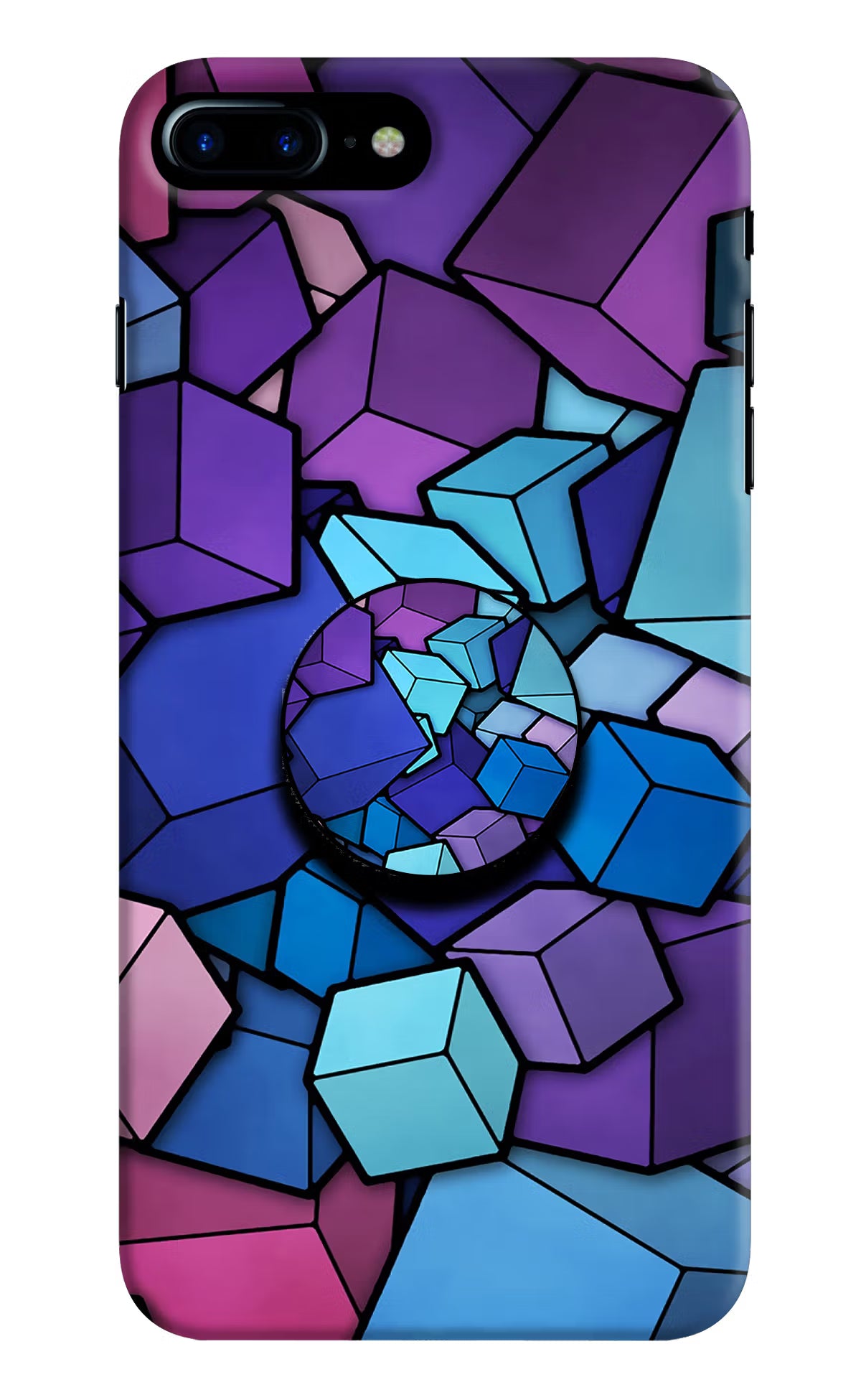 Cubic Abstract iPhone 7 Plus Pop Case by Casekaro