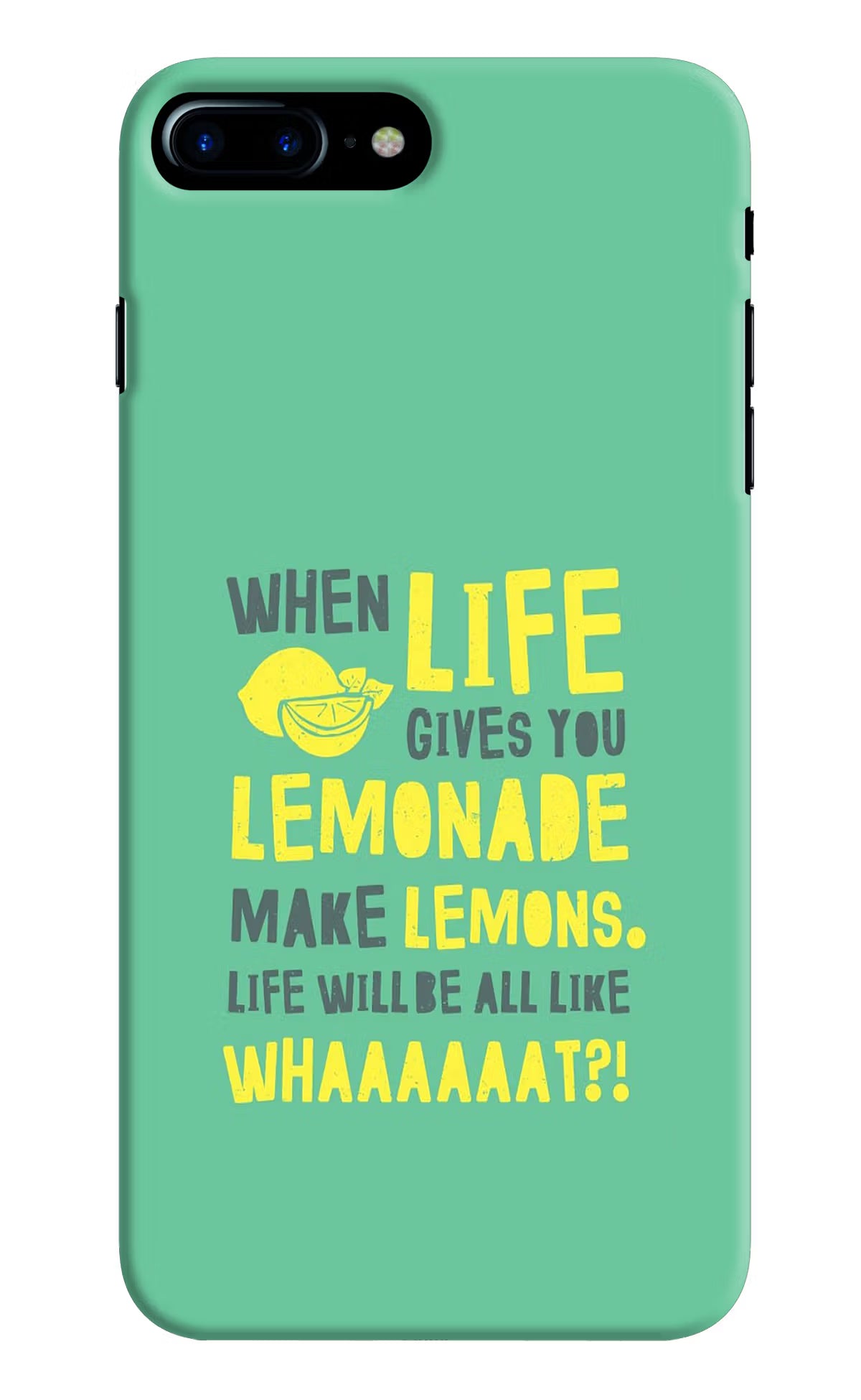 Quote iPhone 8 Plus Hard Case Back Cover by Casekaro