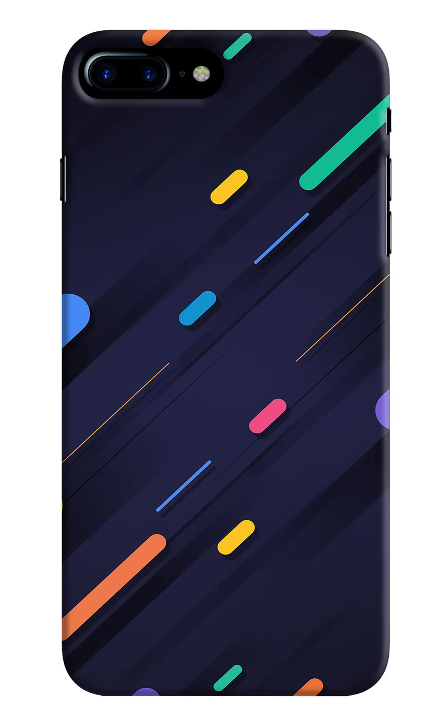 Abstract Design iPhone 8 Plus Back Cover, Hard case