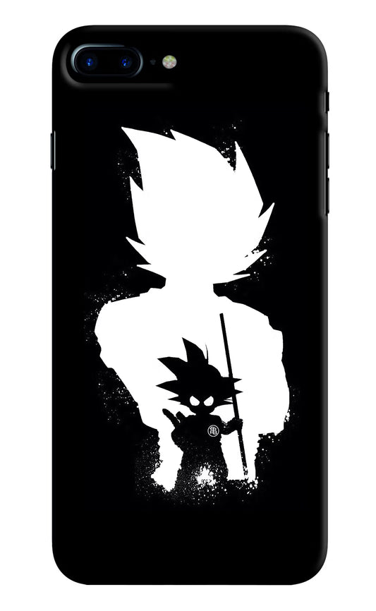 Goku Shadow iPhone 8 Plus Hard Case Back Cover by Casekaro