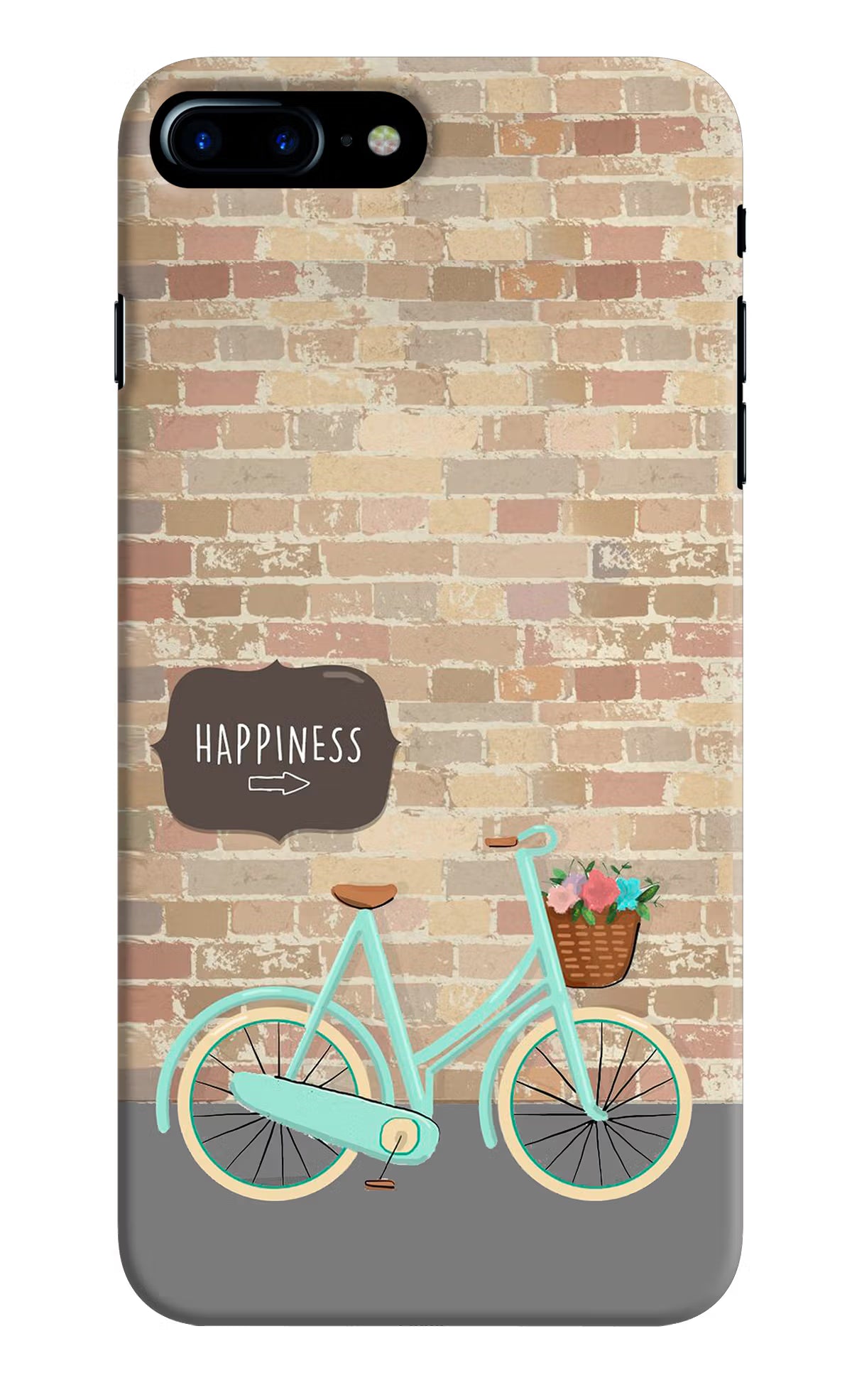 Happiness Artwork iPhone 8 Plus Hard Case Back Cover by Casekaro