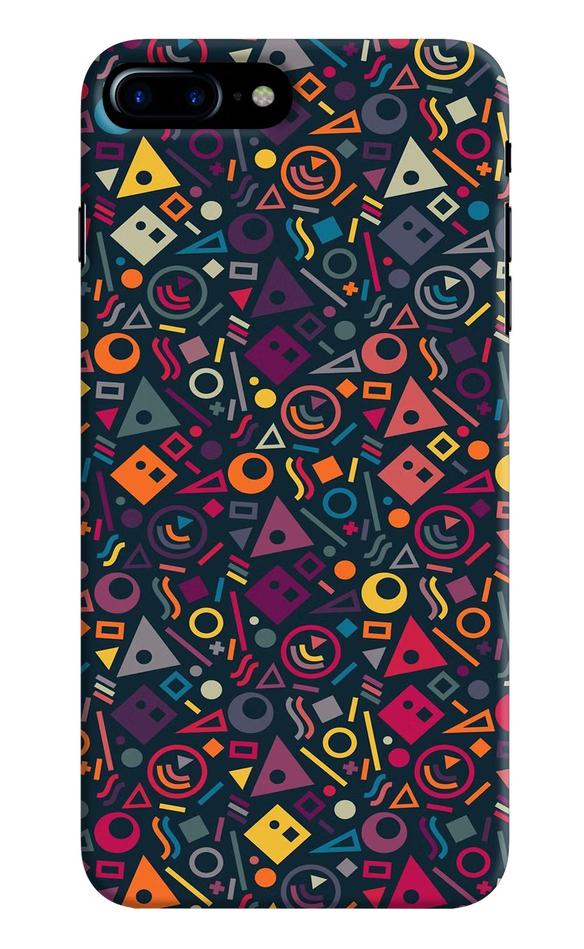 Geometric Abstract iPhone 8 Plus Hard Case Back Cover by Casekaro