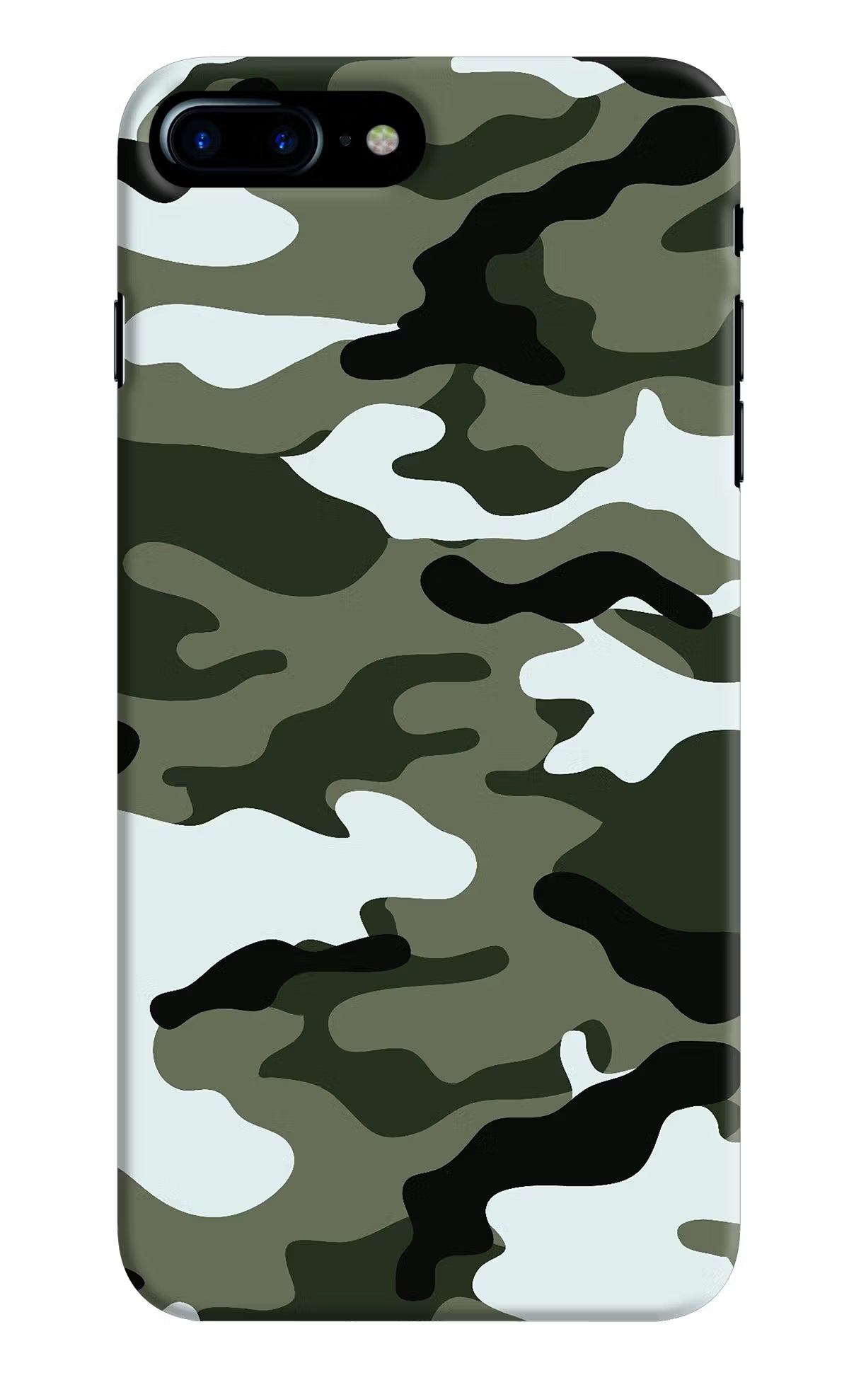 Camouflage iPhone 8 Plus Hard Case Back Cover by Casekaro