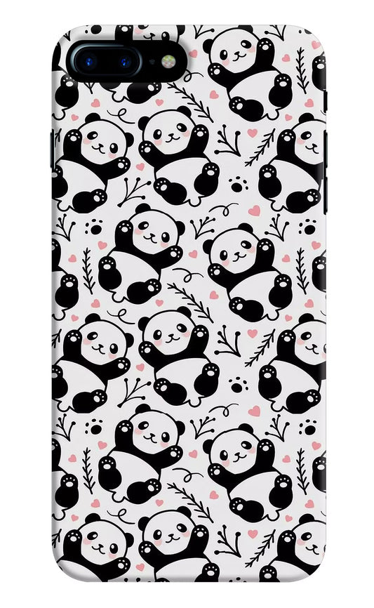 Cute Panda iPhone 8 Plus Hard Case Back Cover by Casekaro