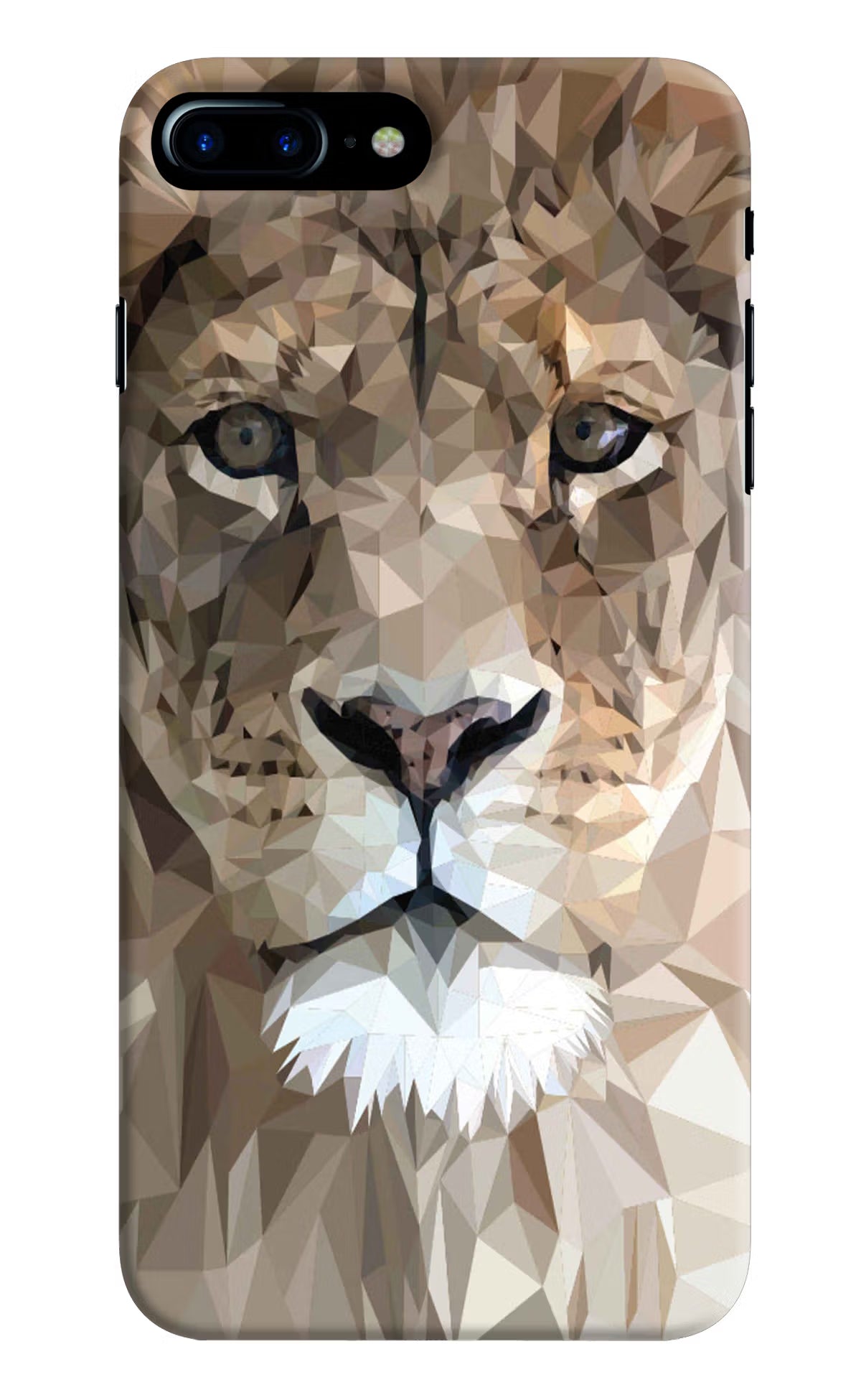 Lion Art iPhone 8 Plus Hard Case Back Cover by Casekaro