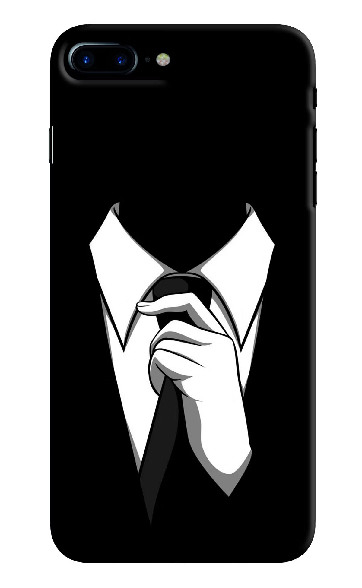 Black Tie iPhone 8 Plus Hard Case Back Cover by Casekaro