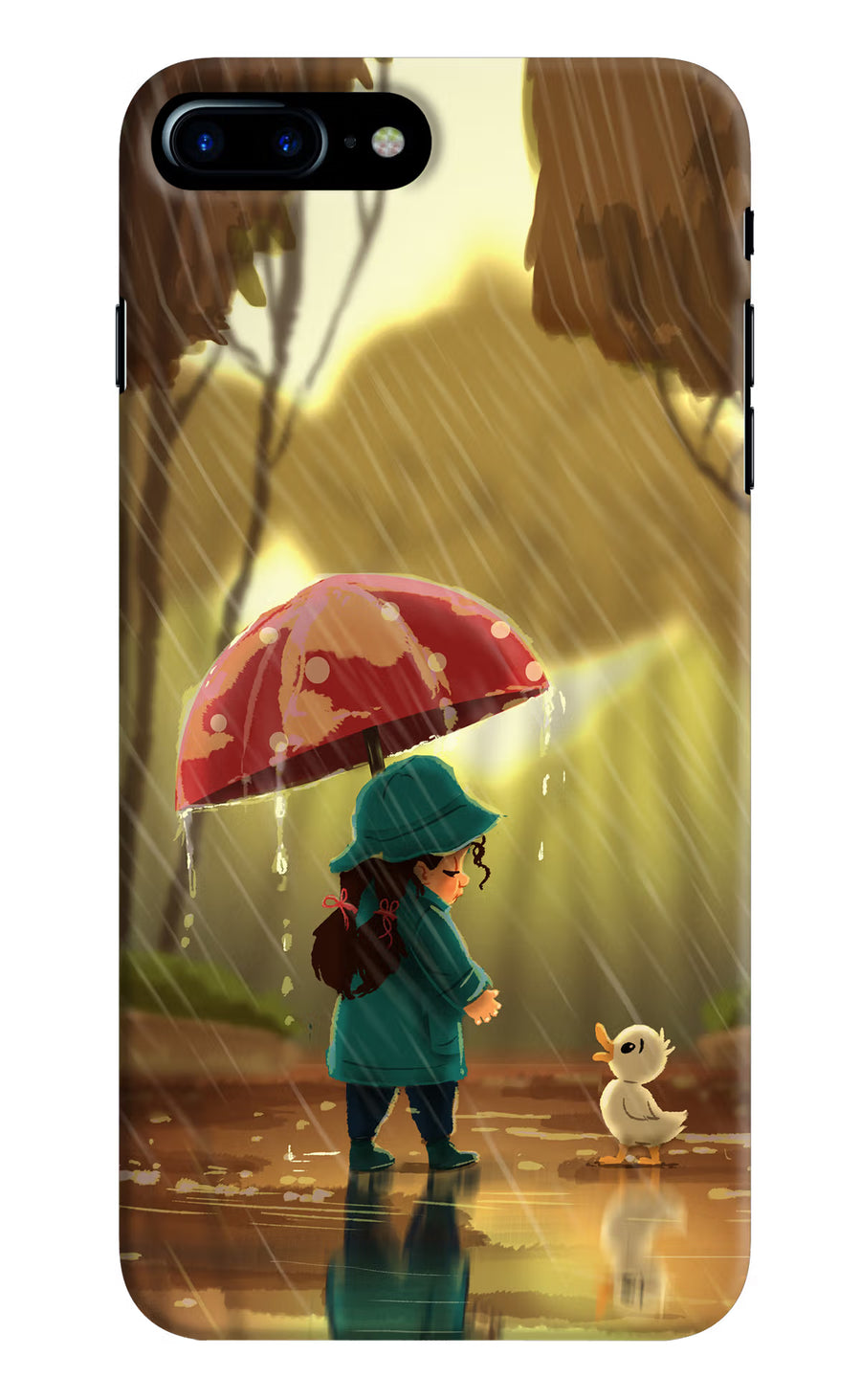 Rainy Day iPhone 8 Plus Back Cover, Hard case